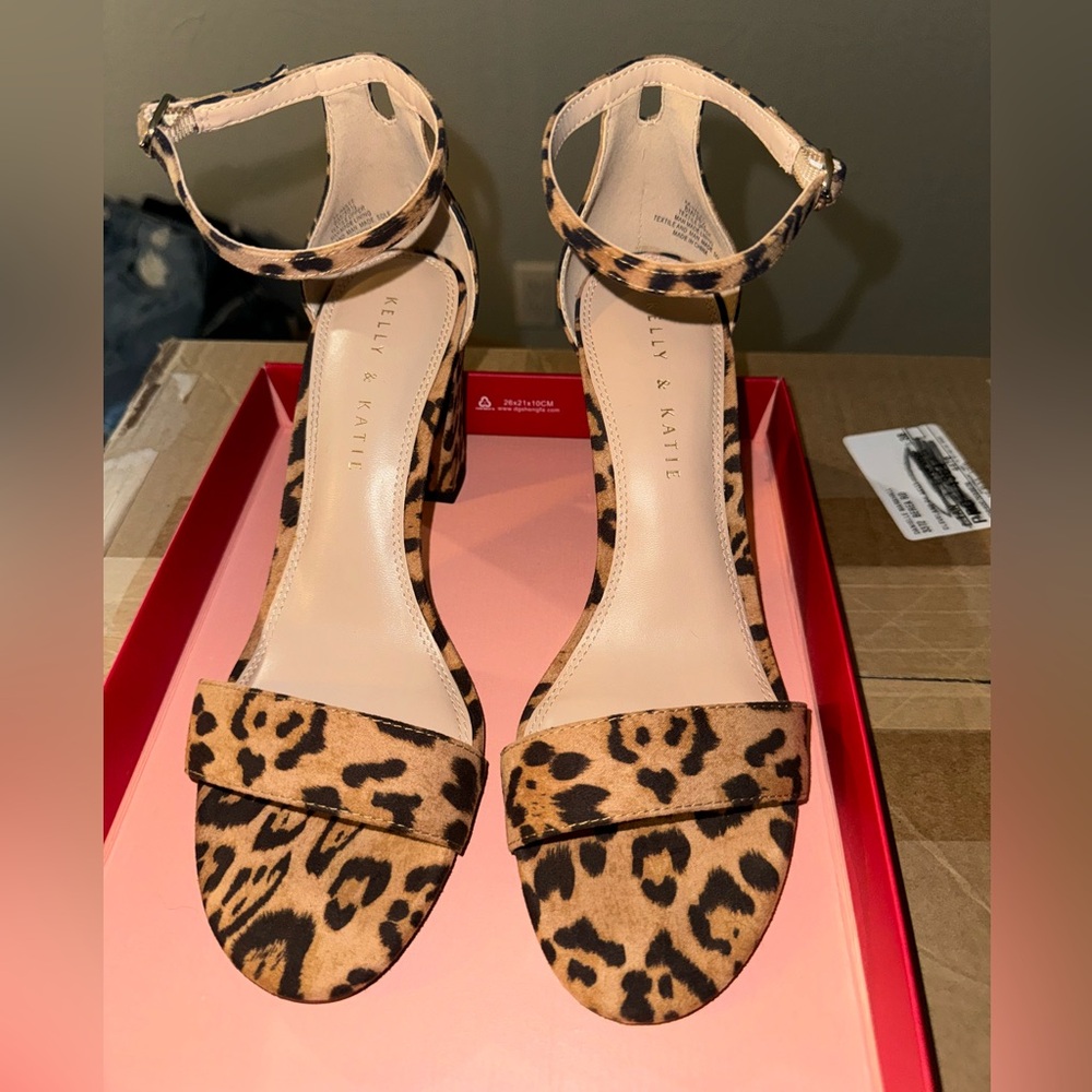 Kelly & Katie cheetah heels